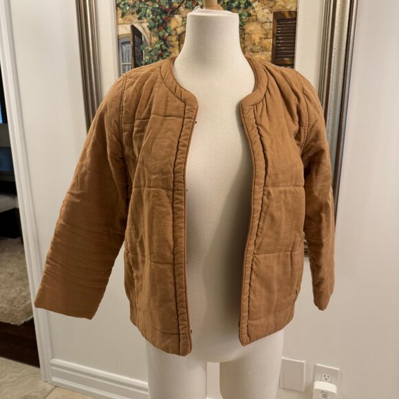 Beige Quilted Jacket - Picture 3 of 3